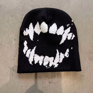 Black and White men Beanie